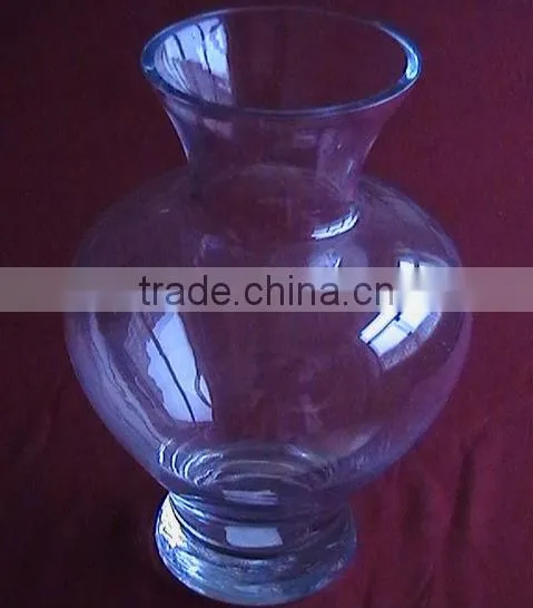 clear glass vases,hand made glass vase in high quality