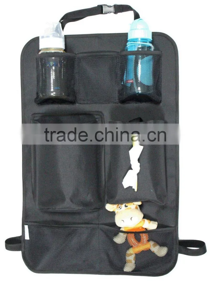 Backseat Organizer for Kids Car Back seat organizer with Tissue holder and Removable Pocket