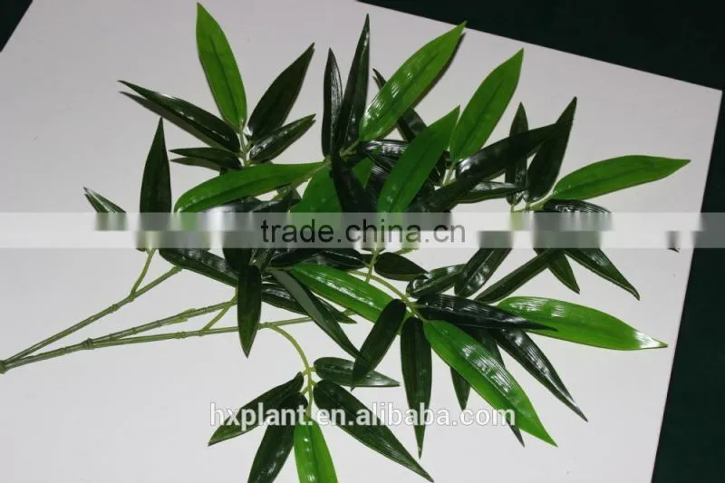 wholesale plastic artificial bamboo leaves for decoration