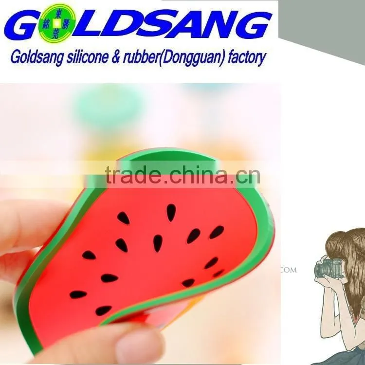 2015 hot selling fruit shape heat resistant silicone cup mat house decoration