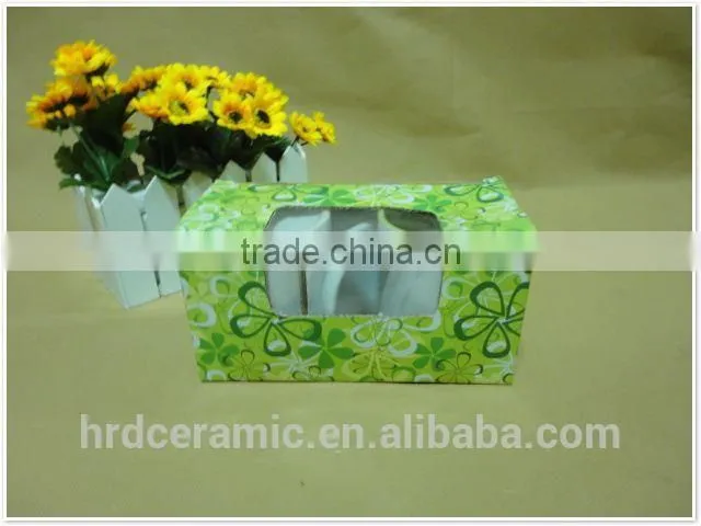 OEM design Fashion hand printed ceramic cup