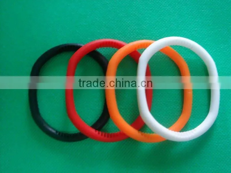 Silicone wristband or bracelet