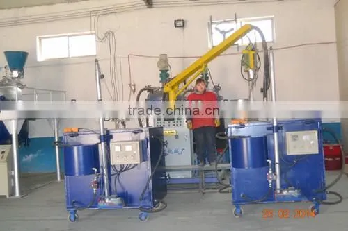 Floral foam reactor machine and production line