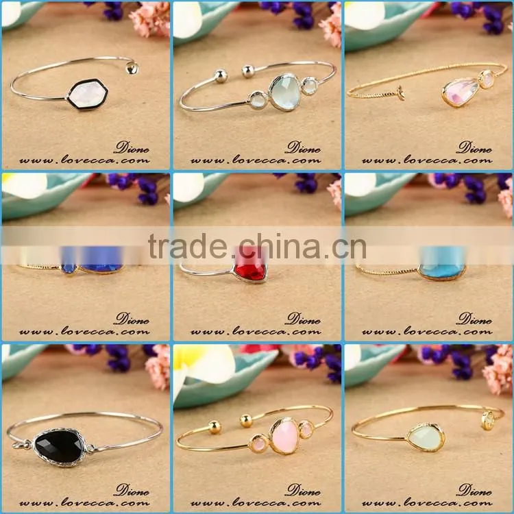 Hot selling high quality blue color glass natural birthstone pendants