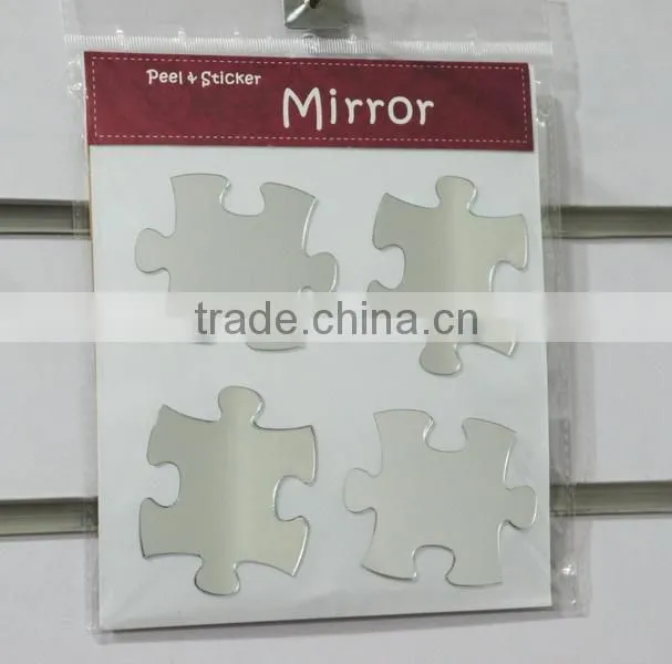 Jigsaw Puzzle Thick Acrylic Home Mirrored Stickers