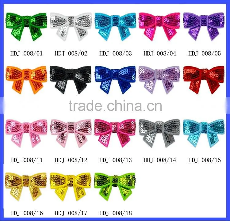 4.5cm Grosgrain Wholesale Sequins hair bows Awesome Sequins bows