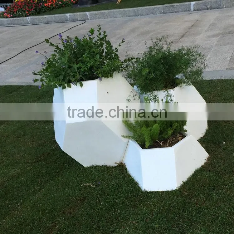 Fiberglass garden pots