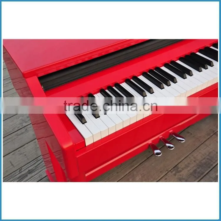 Glossy red color pure piano tone 88 key hammer action keyboard electric piano