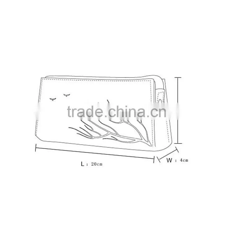 Lady Genuine Leather Hand Bag Cosmetic Bag with Stampa Wholesale
