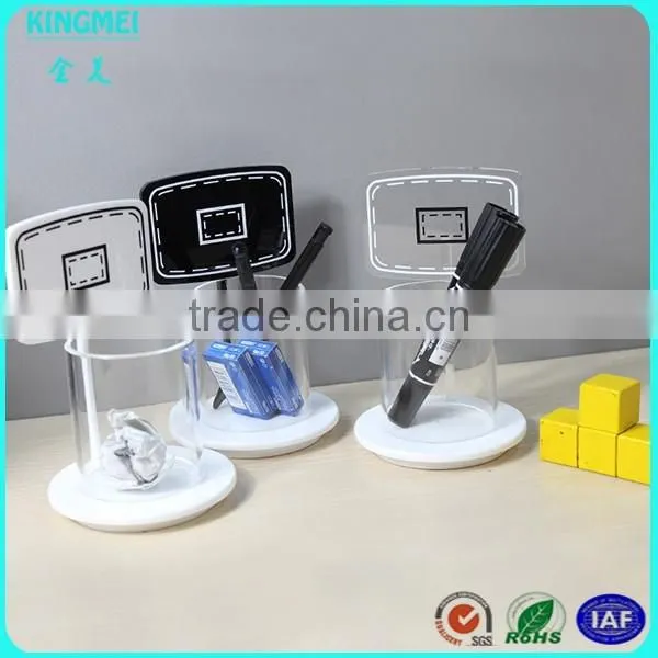 Cute Acrylic pencil box, round acrylic pen and pencil display holders,plexiglass tube pencil container