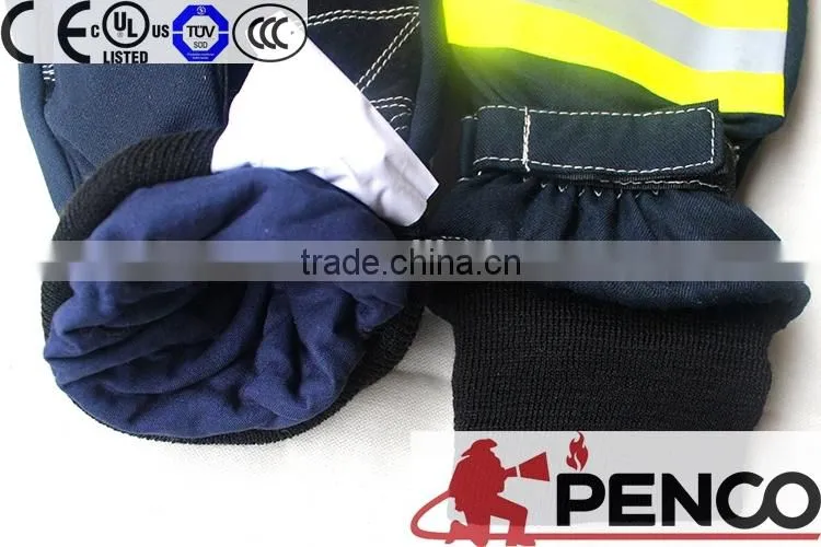 fire retardant gloves 3m retardant cowhide palmaramid elastic cuff better grasping waterproof breathebale heat resistant