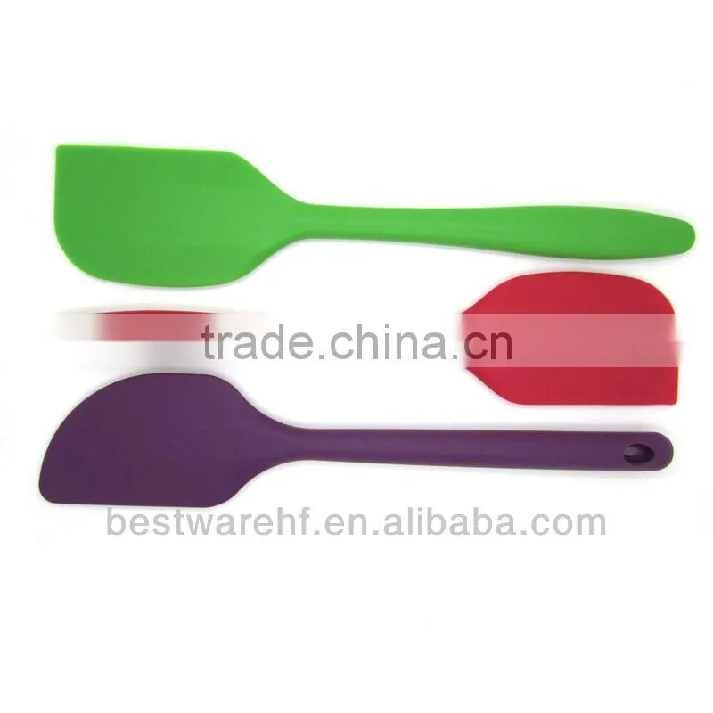 silicone spoon with stainless steel handle