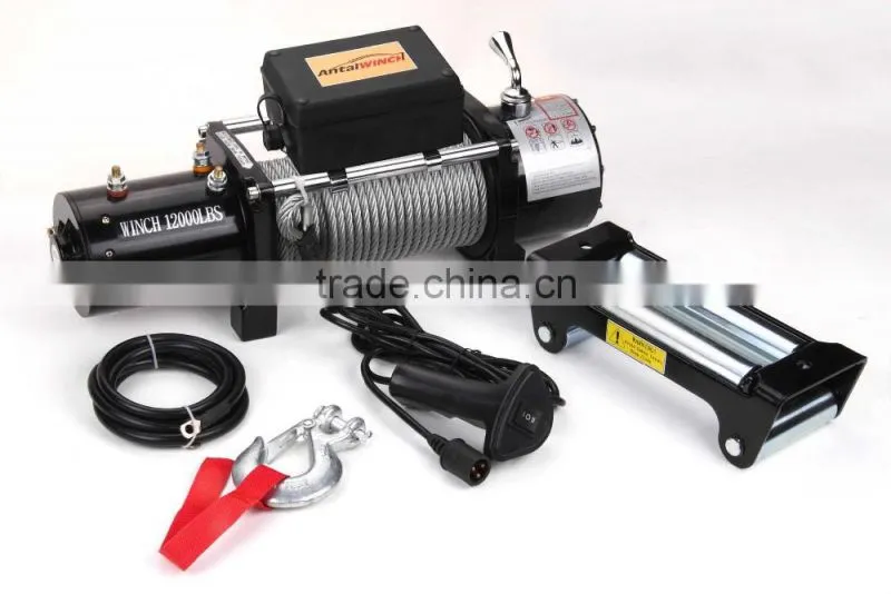 12000LB 12V Electric Winch 9.5mm x 28m