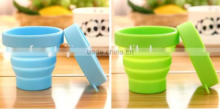 The Silicone Collapsible Outdoor Folding Cup Retractable Drinking Water Cup