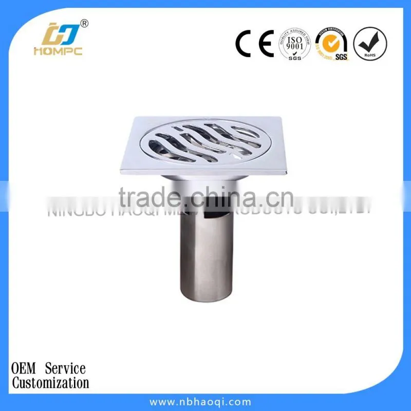 Chrome brass shower linear drain
