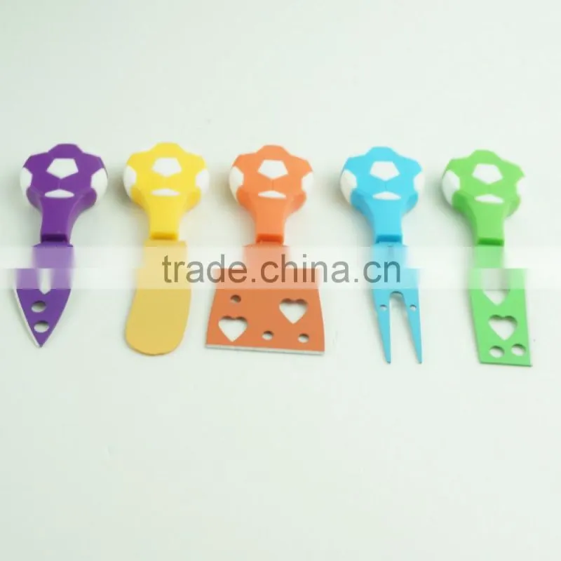 42198 5 Pieces Set Cheese Knives Steel Stainless Cheese Slicer Cheese Cutter