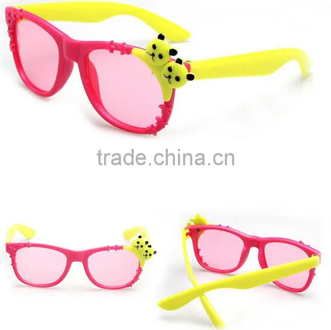 Wholesale Fashionable Kids Cartoon Sunglasses Plastic Frame Sun Glasses In Stock