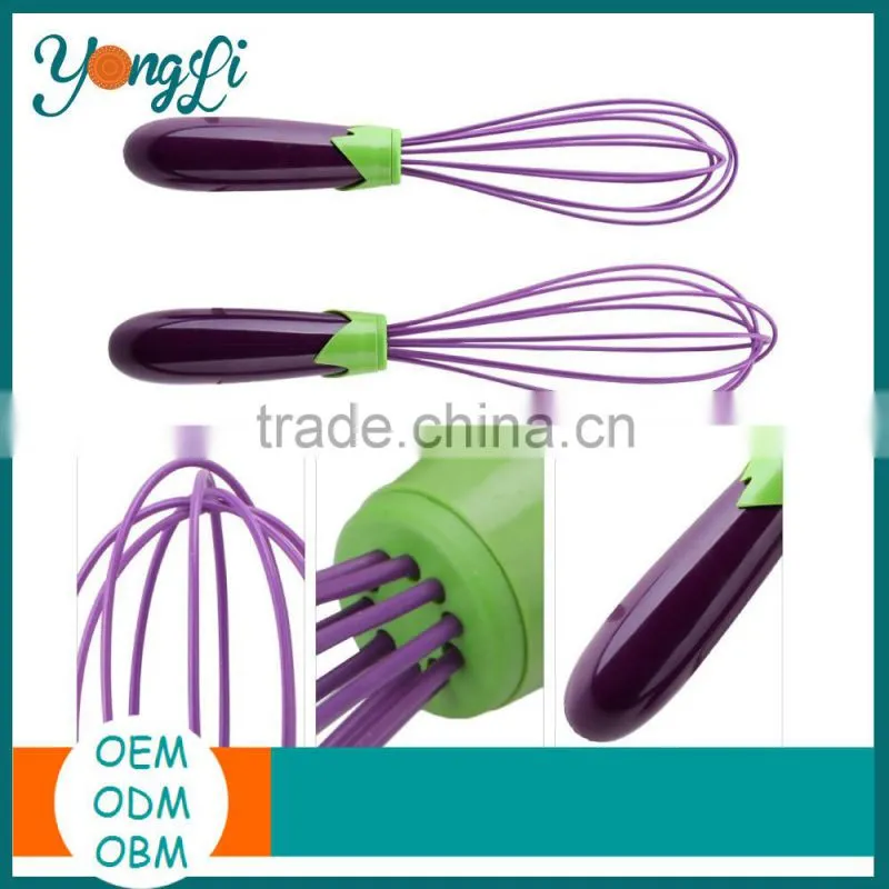 Baking Tools Stainless Steel Silicone Non-slip Grip Manually Hand Mixer Blender
