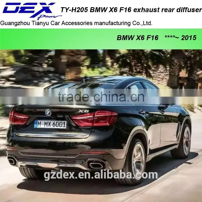 Auto parts PP material B~MW X6 F16 exhaust rear diffuser rear trims