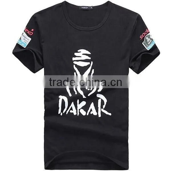 Promotion Men Short Sleeve T Shirt 100% Cotton Round Neck Custom Printing China Wholesale