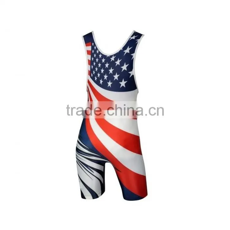 Custom and cheap fashionable wrestling singlets for sale