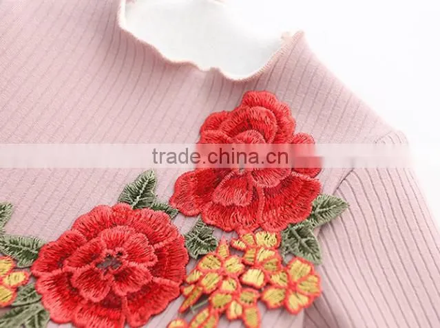 The new autumn and winter children 's clothing girls' long - sleeved lace dress