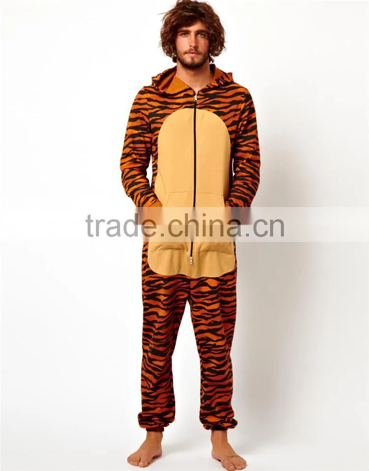 HOYUGO Adult animal tiger pajamas cosplay costume onesie