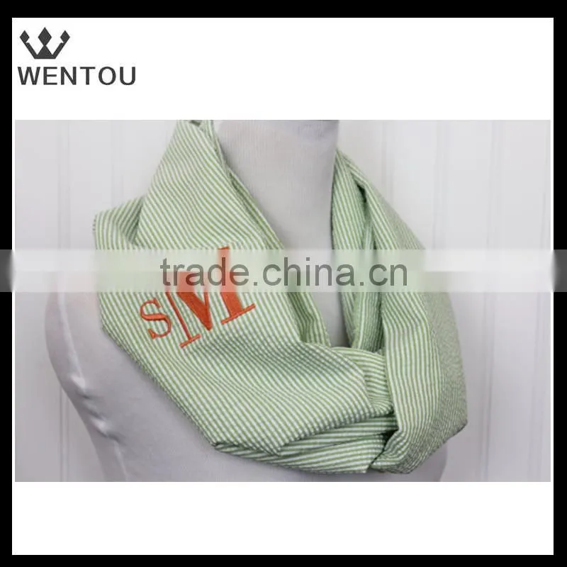 Wholesale Personalized Seersucker Infinity Scarf