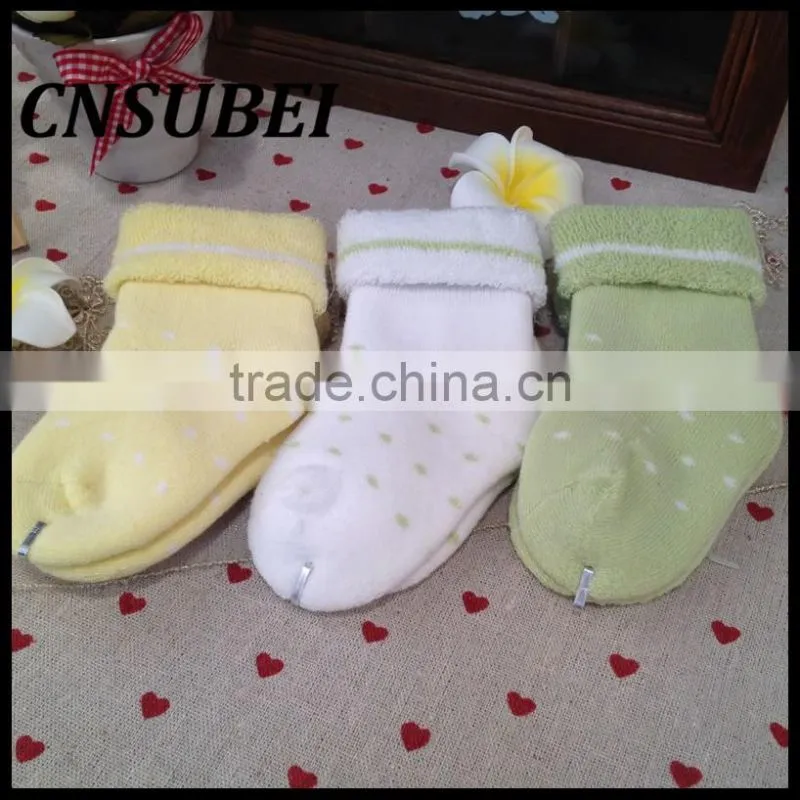 Terry cotton baby socks thick warm autumn and winter children's socks