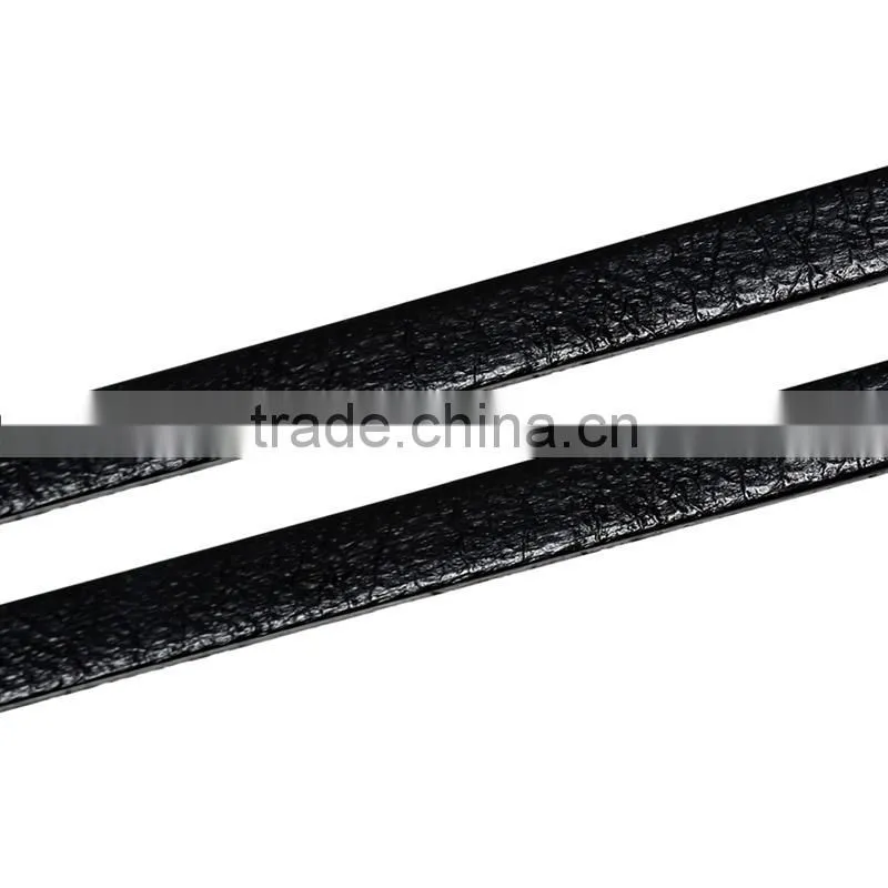 String Materials 2 Yards 6mm Black Cowhide Leather Jewelry Cord Rope