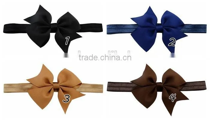 hair bow with elastic hair band