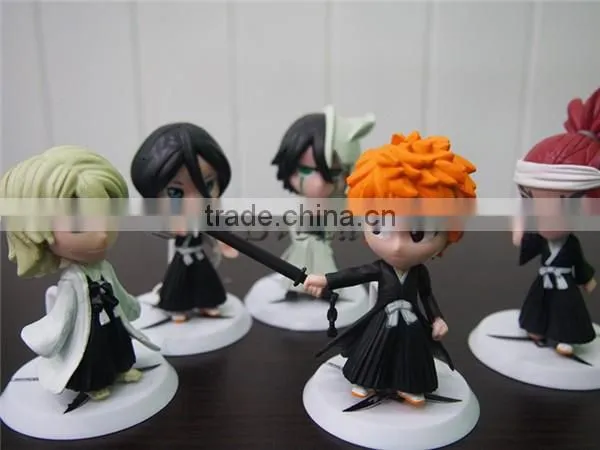 (HOT)Japanese Anime Bleach action figure PVC dolls 7cm Set of 6pcs action figure toys wholesale price