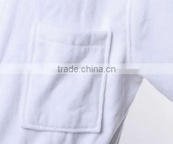 China manufacturer 100% cotton white hotel robe
