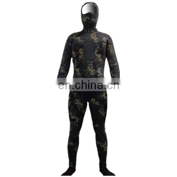 Customized 13-16mm Yamamoto Neoprene Two pieces Spearfishing suit for deep sea