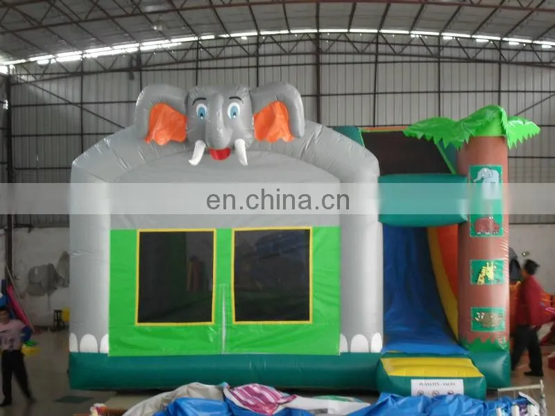Inflatable slide bouncer combo