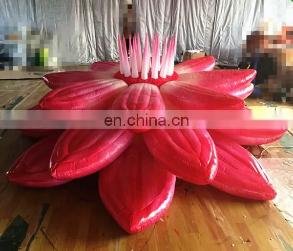 Wedding party decoration inflatable flowers,LED lighting inflatable lotus,inflatable water lily