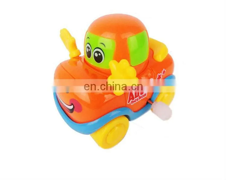 Funny cartoon wind up plastic car toys