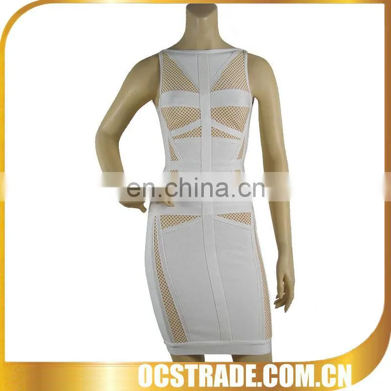 new designed see-through evening sequins dress