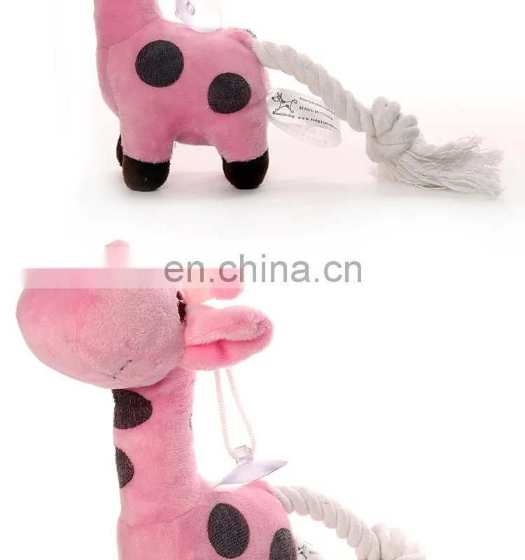 2014 cute plush giraffe pet toy