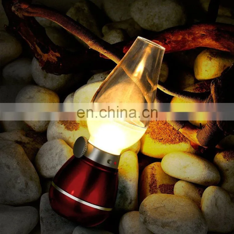 Hot sale USB Rechargeable LED Kerosene Oil Lamp led night light led lamp 5v