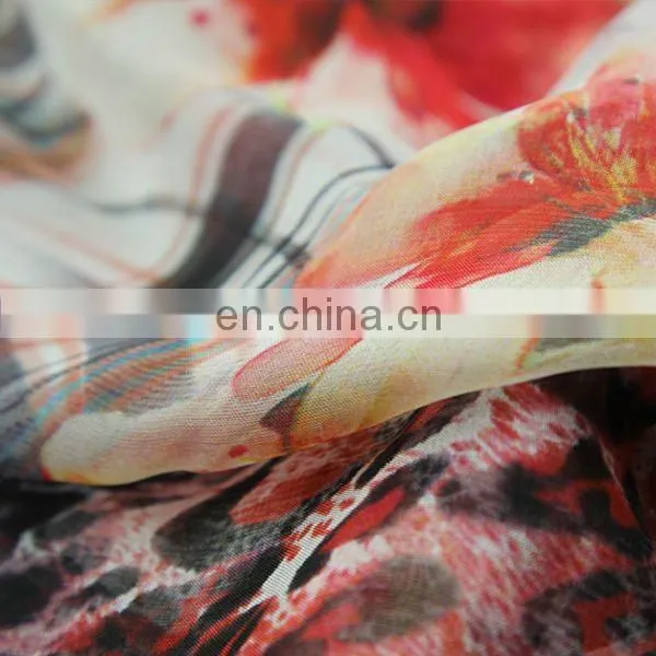 Fashion Digital Printed Chiffon Scarves For Ladies