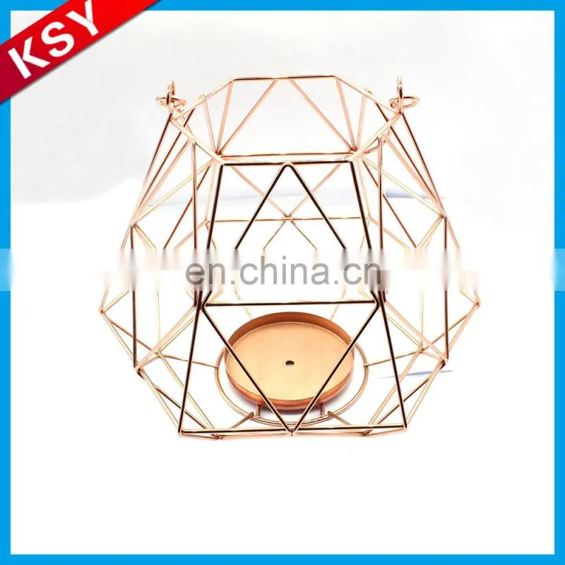 Latest New Design Volume Produce Garden Colorful Metal Lantern Star Shaped Candle Holders