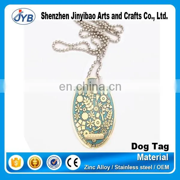 bone shaped aluminum dog tag with diamond