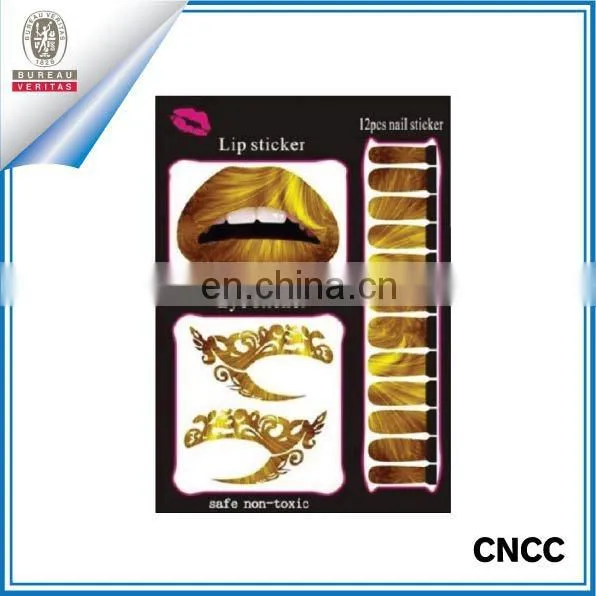 on sale face tatoo,lip tattoo,nail water tattoo