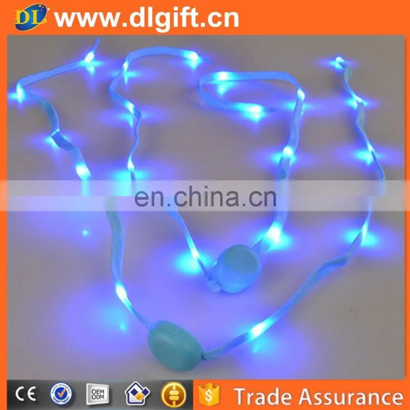 America Wholesale cute led flashing shoelace for Christmas gift