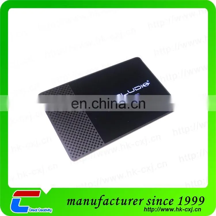 Blank metal business cards/Black metal business cards