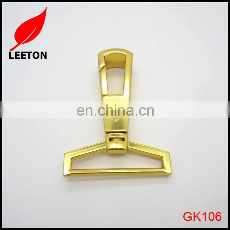 Factory supply 40mm shiny gold bag swivel snap hook