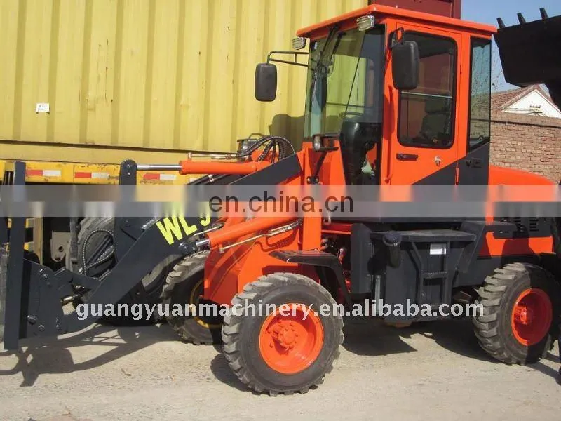 4wd 1.2ton Skidsteer Loader with Snow Blade