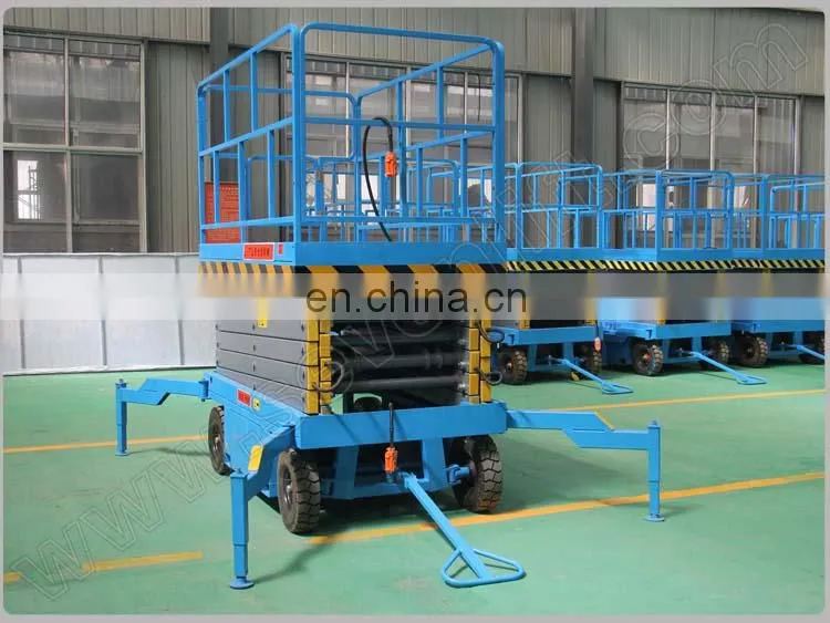 7LSJY Shandong SevenLift pull-behind hydraulic small scissor lift 500kg