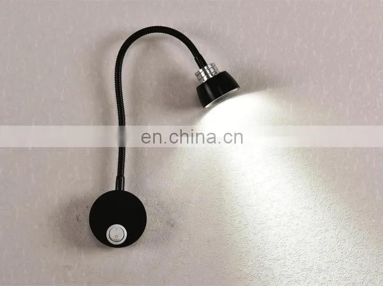 Simple Design 59*21mm Wall Led Lamp With Different Length Hose Space Saving Wall Mounted Led Bed Lamp Eye Protected Lamp